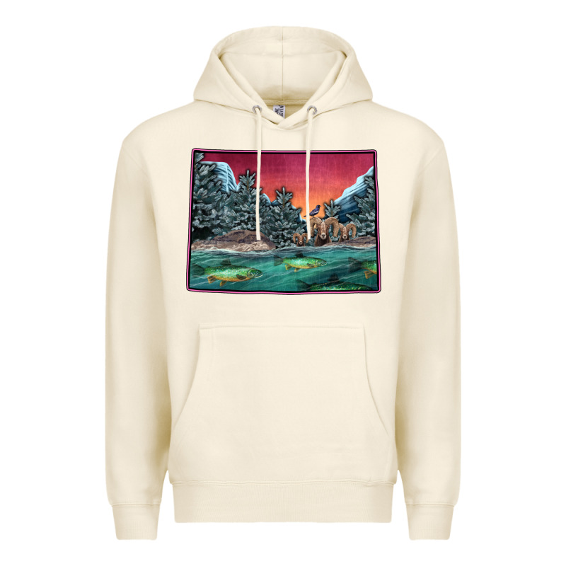 Colorado Scenery Map Premium Hoodie by Bettercallsaul | Teevron
