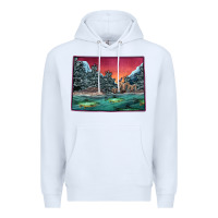 White Colorado Scenery Map Premium Hoodie - Bettercallsaul