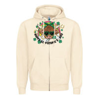 Sandshell st. patrick's day highland cow Zipper Hoodie - MaliasSmallBusiness