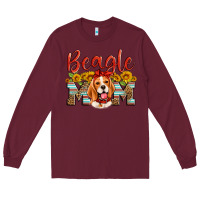 Burgundy beagle mom Long Sleeve Tee - Artiststas