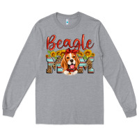 Heather Grey beagle mom Long Sleeve Tee - Artiststas