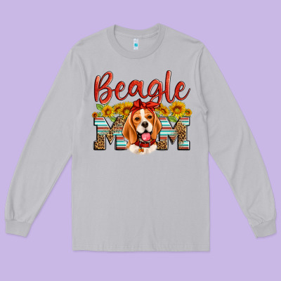 Beagle Mom Long Sleeve Tee Designed By Artiststas