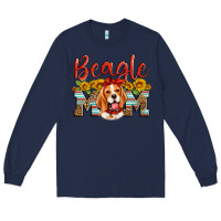 Navy beagle mom Long Sleeve Tee - Artiststas