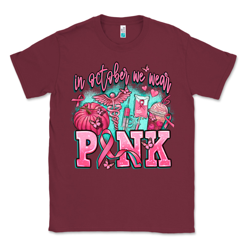 In October We Wear Pink Classic Tee by AdoDesignShop | Teevron