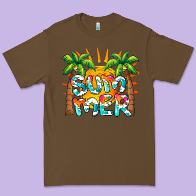 Summer Waves And Sun Premium Tee Designed By Barkaloodesign