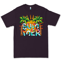 Plum summer waves and sun Premium Tee - BarkalooDesign