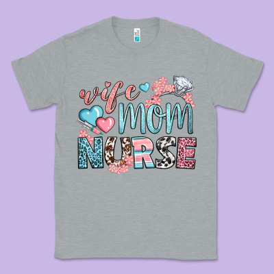 Wife Mom Nurse Classic Tee Designed By Bundleandbundleshop