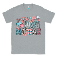 Heather Grey wife mom nurse Classic Tee - BundleAndBundleShop