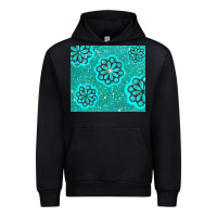 Black glitter turquoise Urban Hoodie - TumblerDesignByShophia