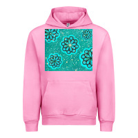 Fuchsia Pink glitter turquoise Urban Hoodie - TumblerDesignByShophia