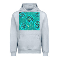 Heather Grey glitter turquoise Urban Hoodie - TumblerDesignByShophia