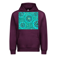Mauve Wine glitter turquoise Urban Hoodie - TumblerDesignByShophia