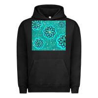Pigment Black glitter turquoise Urban Hoodie - TumblerDesignByShophia