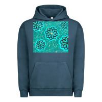 Pigment Midnight Navy glitter turquoise Urban Hoodie - TumblerDesignByShophia