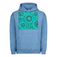 Pigment Pebble Blue glitter turquoise Urban Hoodie - TumblerDesignByShophia