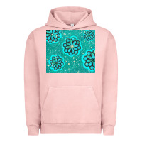 Pigment Salmon glitter turquoise Urban Hoodie - TumblerDesignByShophia