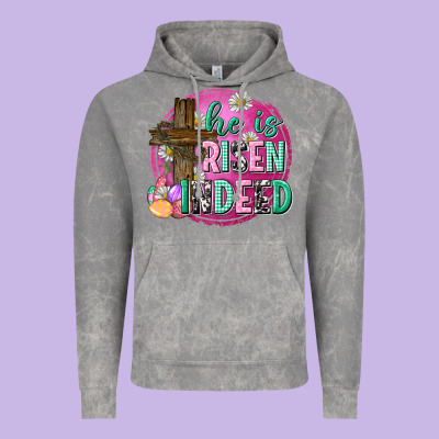 He Is Risen Indeed Easter Vintage Hoodie Designed By Neo Western