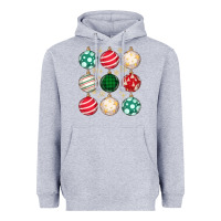 Heather Grey Christmas Heavyweight Hoodie - MaliasSmallBusiness