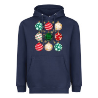 Navy Christmas Heavyweight Hoodie - MaliasSmallBusiness