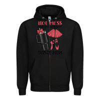 Black hot mess always stressed dance mom Zipper Hoodie - MaliasSmallBusiness