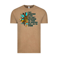 Vintage Coffee sunflower they whispered to her Vintage Tee - AdoDesignShop