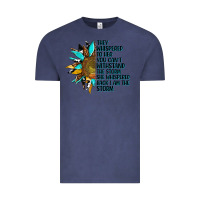 Vintage Denim sunflower they whispered to her Vintage Tee - AdoDesignShop
