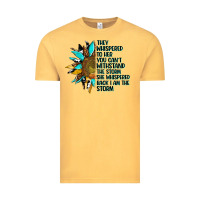 Vintage Mustard sunflower they whispered to her Vintage Tee - AdoDesignShop