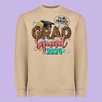 Grad Squad 2024 Heavyweight Sweatshirt Designed By Adodesignshop