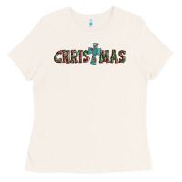 Bone christmas cross Ladies Tee - AdoDesignShop