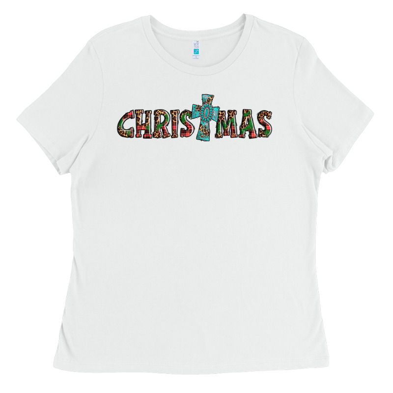 Christmas Cross Ladies Tee by AdoDesignShop | Teevron