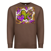 Chestnut mardi gras hearts tumbler bbs Premium Sweatshirt - BundleAndBundleShop