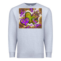 Heather Grey mardi gras hearts tumbler bbs Premium Sweatshirt - BundleAndBundleShop