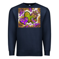 Navy mardi gras hearts tumbler bbs Premium Sweatshirt - BundleAndBundleShop