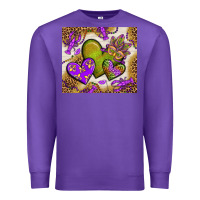 Purple mardi gras hearts tumbler bbs Premium Sweatshirt - BundleAndBundleShop