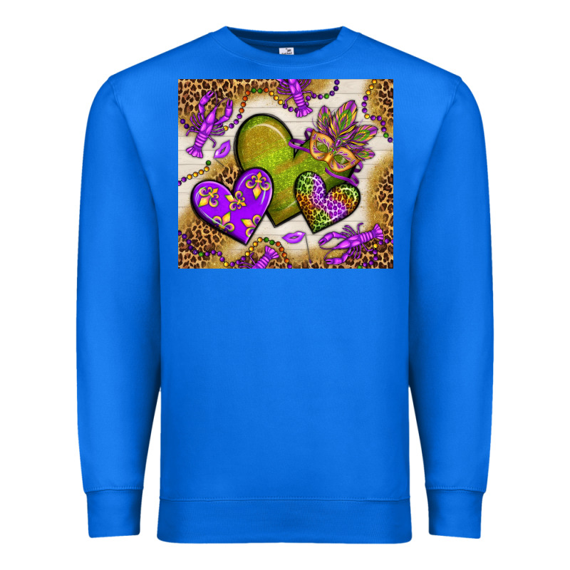 Mardi Gras Hearts Tumbler Bbs Premium Sweatshirt by BundleAndBundleShop | Teevron