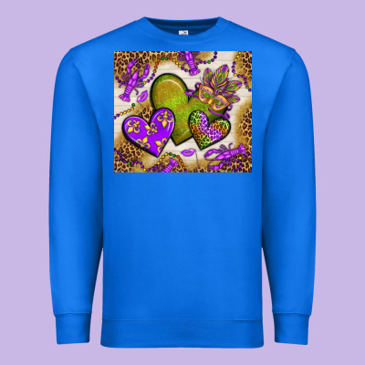 Mardi Gras Hearts Tumbler Bbs Premium Sweatshirt Designed By Bundleandbundleshop