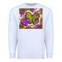 White mardi gras hearts tumbler bbs Premium Sweatshirt - BundleAndBundleShop