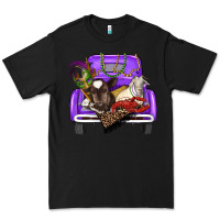 Black Mardi Gras Truck With Farm Animals Premium Tee - RanaPortraitStore