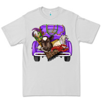 Dove Grey Mardi Gras Truck With Farm Animals Premium Tee - RanaPortraitStore