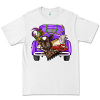 White Mardi Gras Truck With Farm Animals Premium Tee - RanaPortraitStore