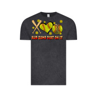 Vintage Black rub some dirt on it softball Vintage Tee - JahusDesignShop