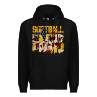 Black American Softball Dad Premium Hoodie - Bettercallsaul