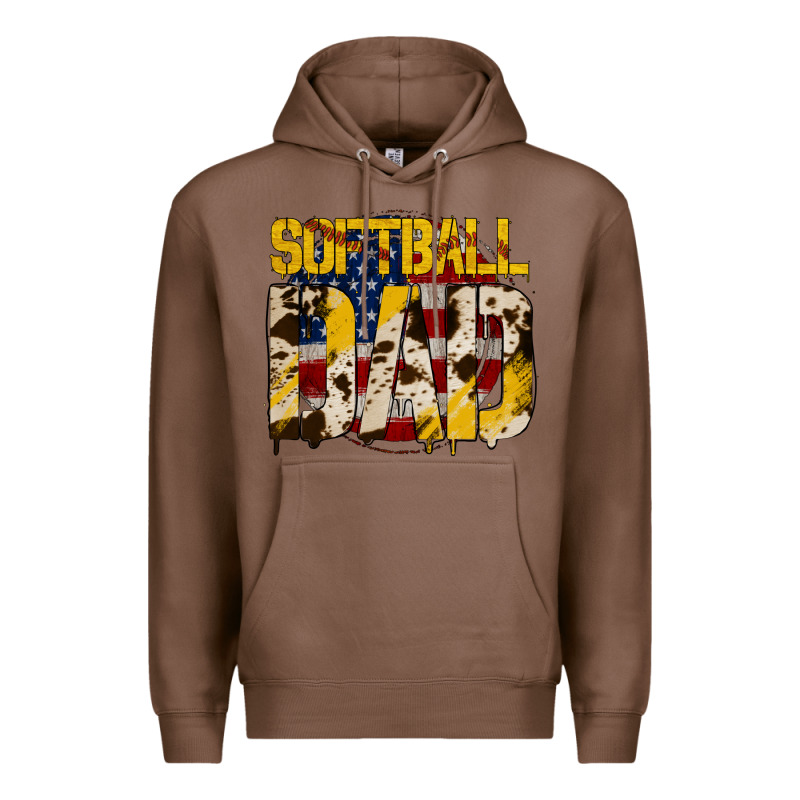 American Softball Dad Premium Hoodie by Bettercallsaul | Teevron