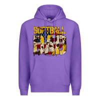 Purple American Softball Dad Premium Hoodie - Bettercallsaul