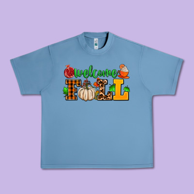 Welcome Fall Urban Heavy Tee Designed By Adodesignshop