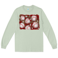 Matcha baseball christmas background Long Sleeve Tee - AdoDesignShop