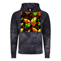 Cloud Black juneteenth butterflies seamless pattern Vintage Hoodie - HRA Design Shop