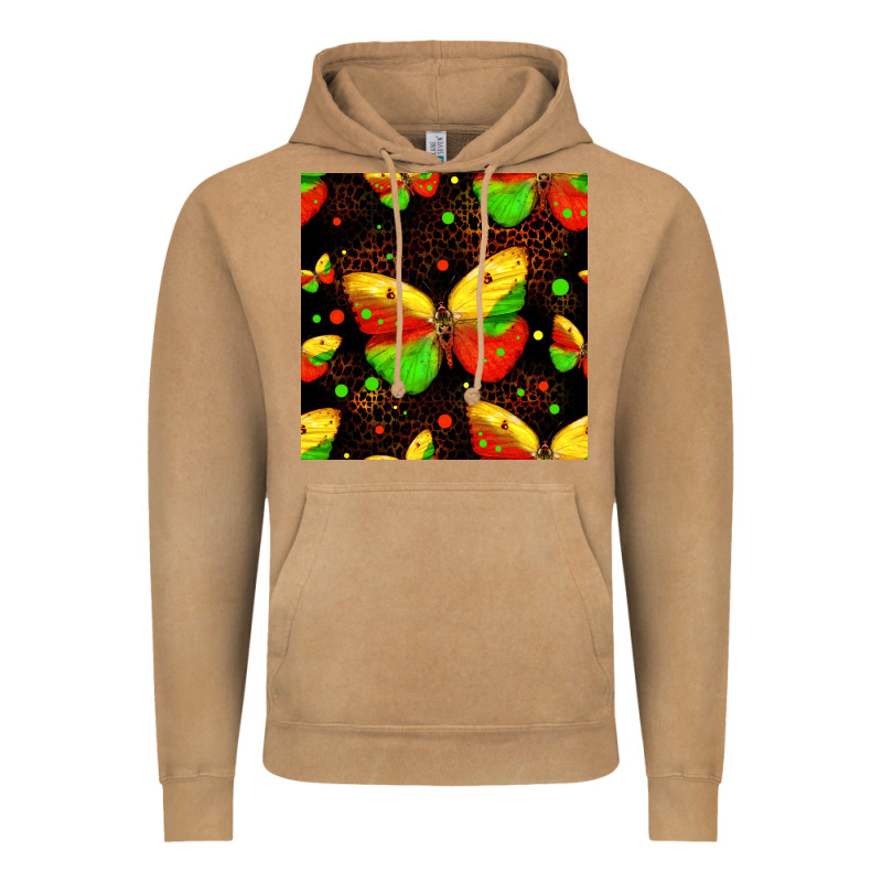 Juneteenth Butterflies Seamless Pattern Vintage Hoodie by HRA Design Shop | Teevron