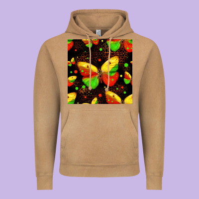 Juneteenth Butterflies Seamless Pattern Vintage Hoodie Designed By Hra Design Shop
