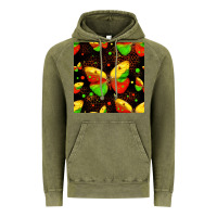 Vintage Olive juneteenth butterflies seamless pattern Vintage Hoodie - HRA Design Shop